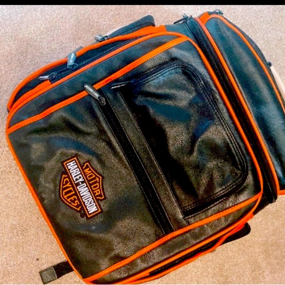 Harley Davidson Leather Backpack Carry-on